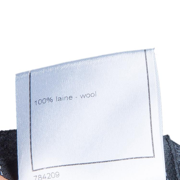 Pre Owned Chanel Grey Wool Trousers L