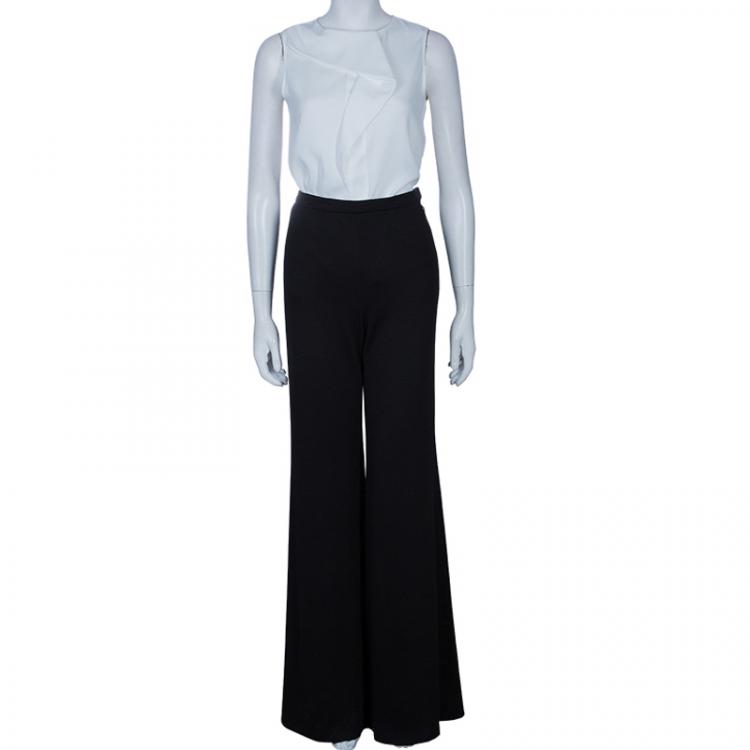 Pre Owned Chanel Black CC Trousers M