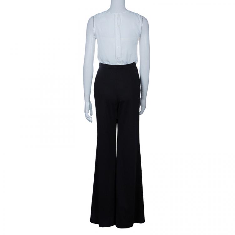 Pre Owned Chanel Black CC Trousers M