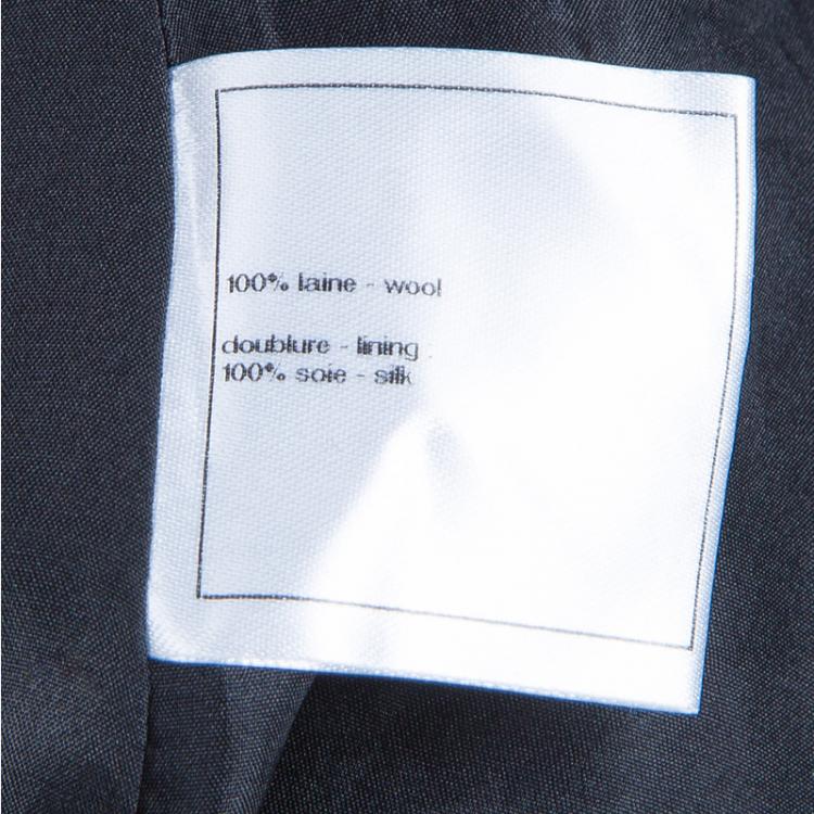 Pre Owned Chanel Black CC Trousers M
