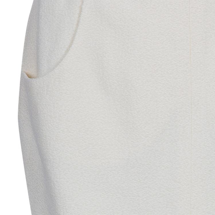 Pre Owned Chanel Off-white Tweed Skirt Suit M