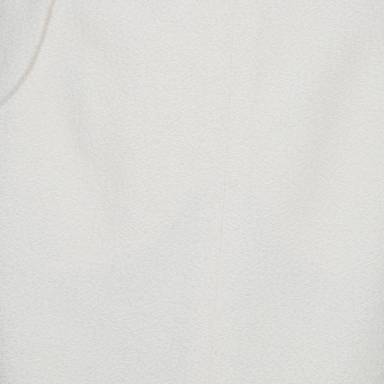 Pre Owned Chanel Off-white Tweed Skirt Suit M