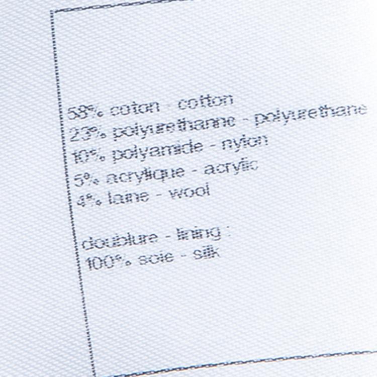 Pre Owned Chanel Cream Tweed Dress L