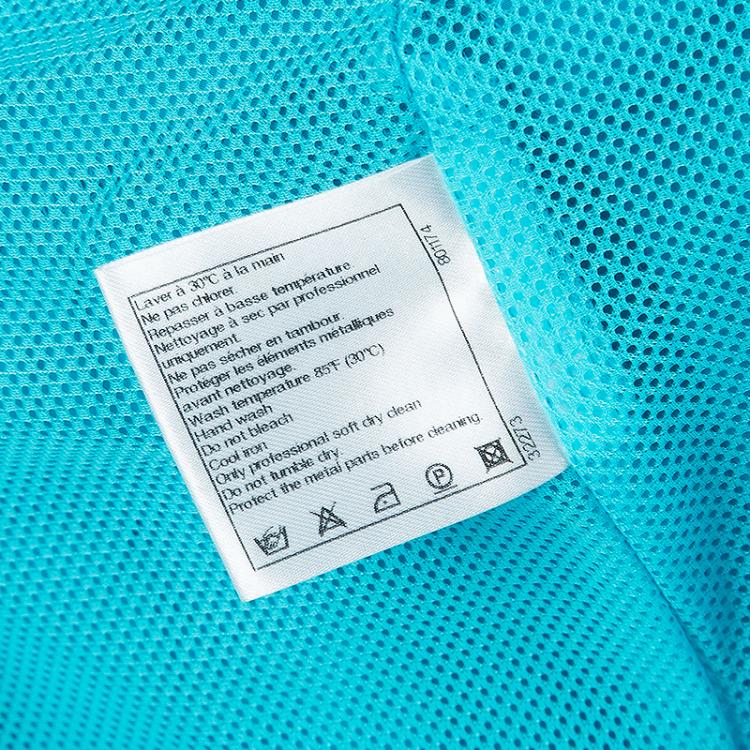 Pre Owned Chanel Turquoise Blue Nylon Zip Detail Trackpants M