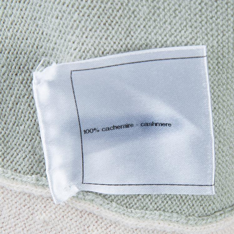 Pre Owned Chanel Multicolor Colorblock Pastel Cashmere Intarsia Midi Skirt M