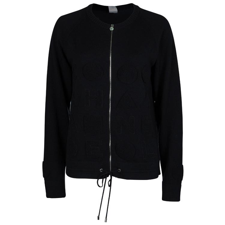 Chanel black cardigan hotsell