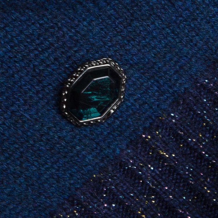 Pre Owned Chanel Multicolor Lurex Knit Sweater L