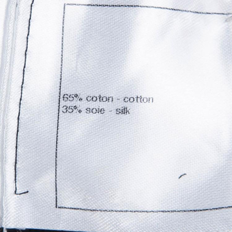 Pre Owned Chanel Black Terry Sleeveless Hooded Vest L