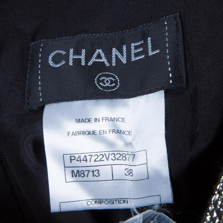 Pre Owned Chanel Gold Metallic Skirt M