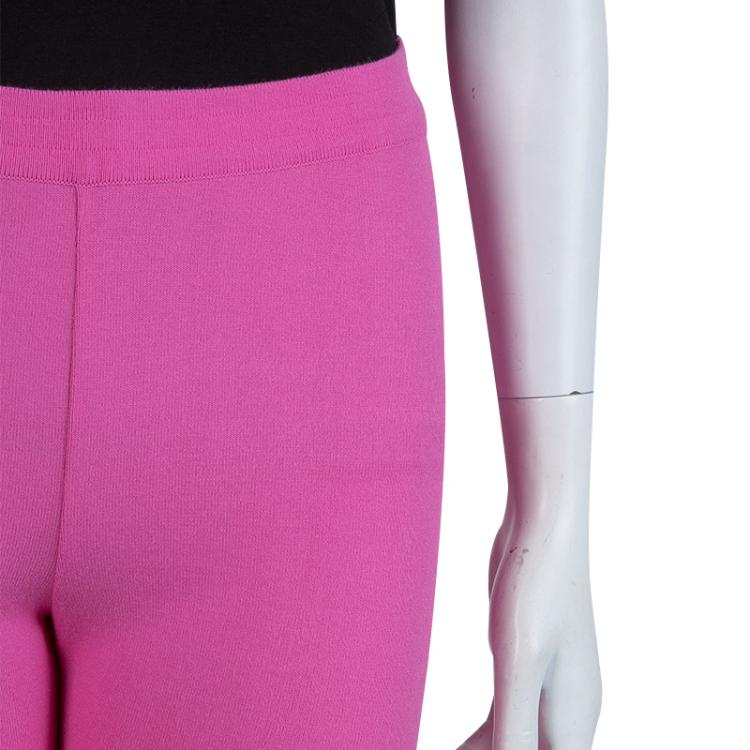 مملوكة مسبقًا Chanel Pink Knit Leggings M