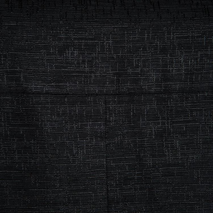 Pre Owned Chanel Black Textured Patch Pocket Detail Sleeveless Dress M