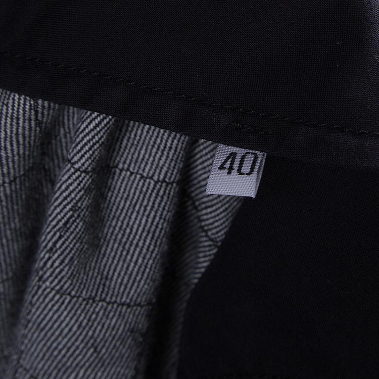 Pre Owned Chanel Dark Grey Stone-Washed Denim Topstitch Detail Jeans M