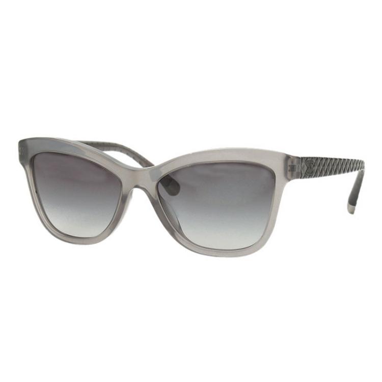 Chanel Grey 5330 Quilted Cat Eye Sunglasses Chanel