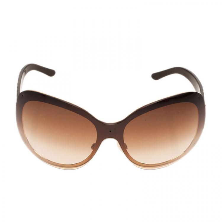 Chanel Black / Rose Gold Mirrored 5370 Butterfly Spring Sunglasses