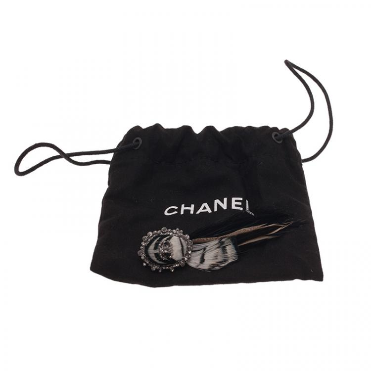 Pre Owned Chanel Feather Hair Clip