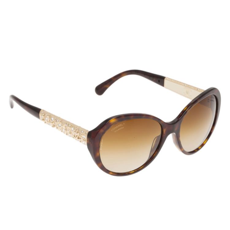 Chanel Tortoise Frame Bijoux Square Sunglasses Chanel | TLC