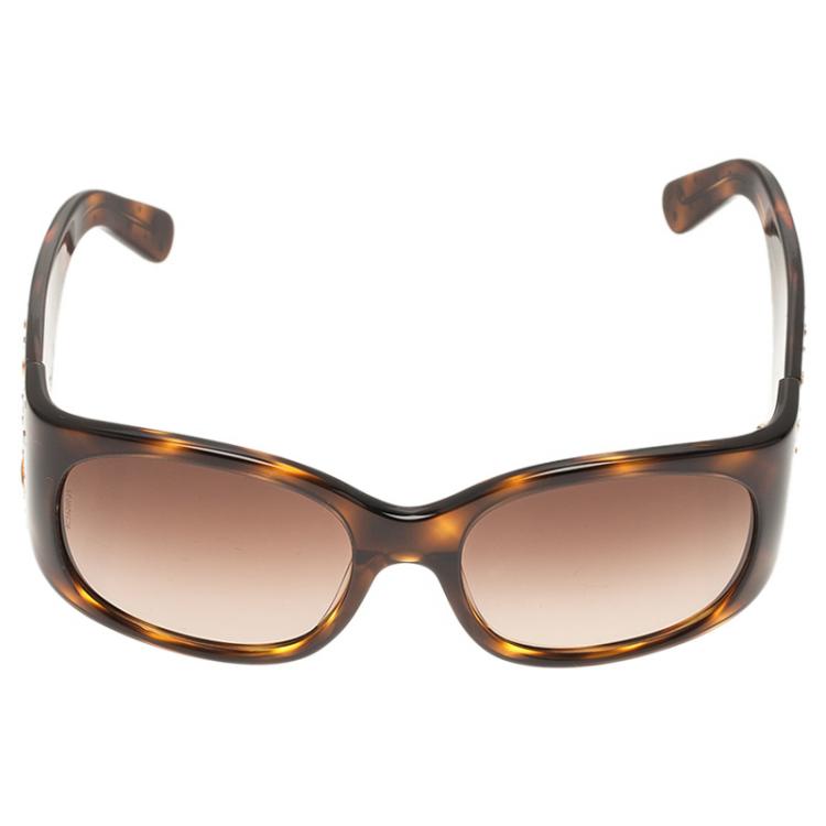 Chanel Tortoise 5134 Swarovski Studded Sunglasses Chanel