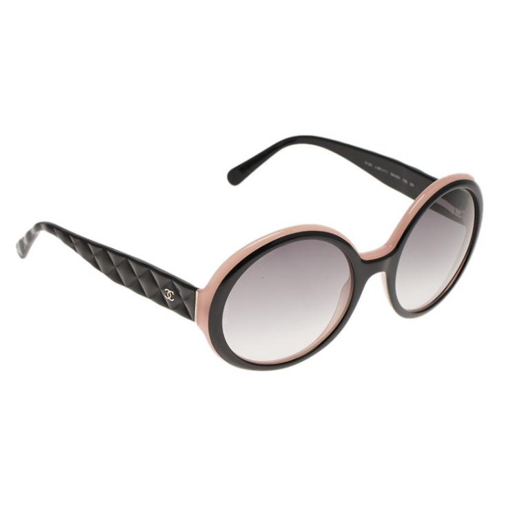 Chanel Black and Pink 5120 Round Sunglasses Chanel | The Luxury Closet