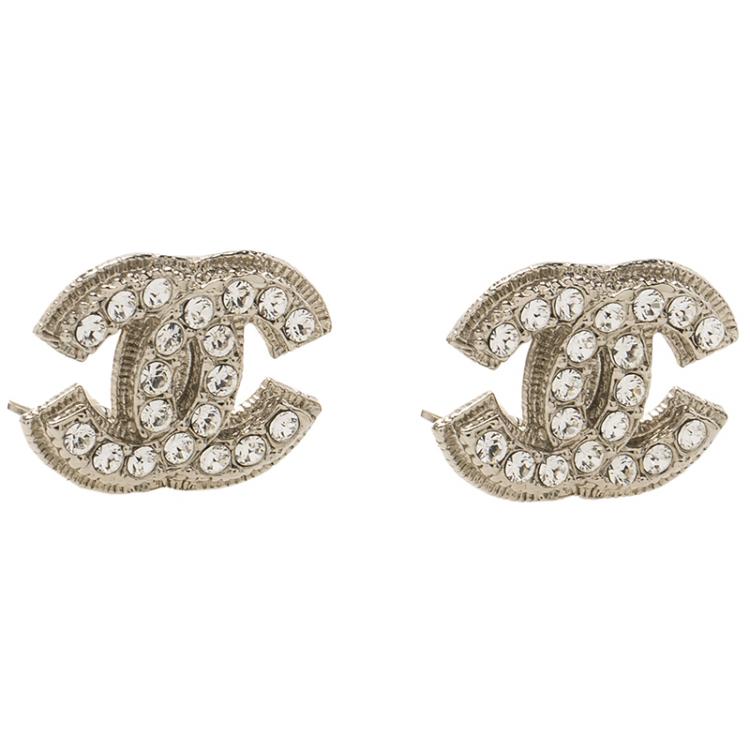 Chanel CC Crystal Earrings Chanel | The Luxury Closet