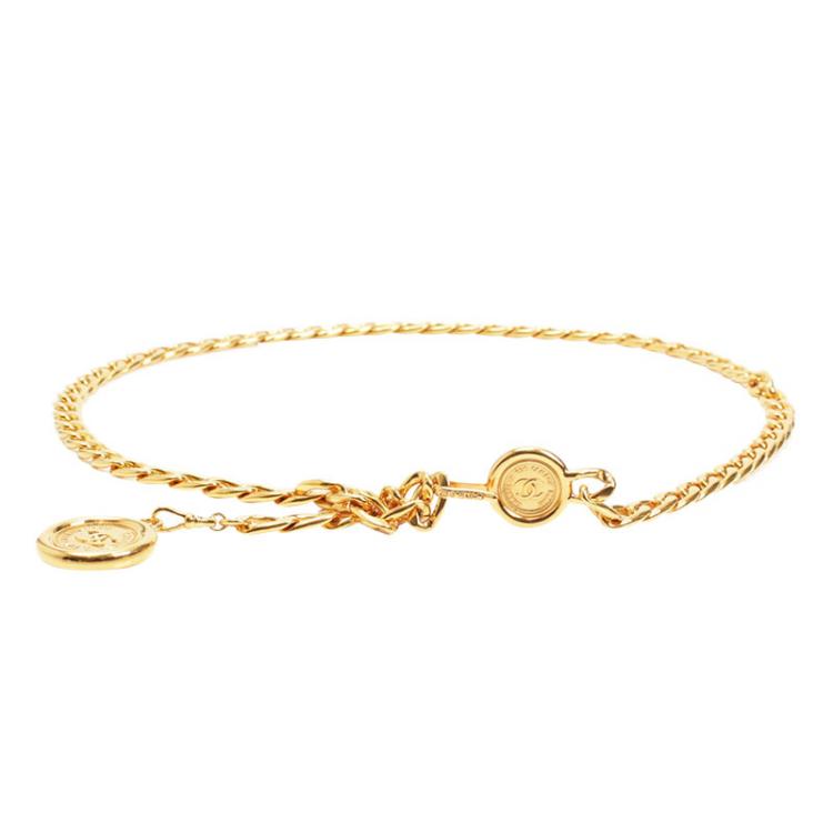 Chanel Gold CC Medallion Chain Belt 95CM Chanel | The Luxury Closet