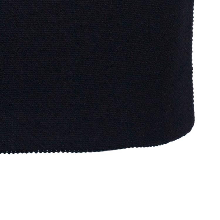 Pre Owned Chanel Black Light Bouclé Skirt Suit M