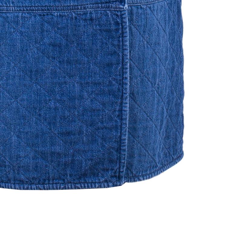 Pre Owned Chanel Denim Long Coat S