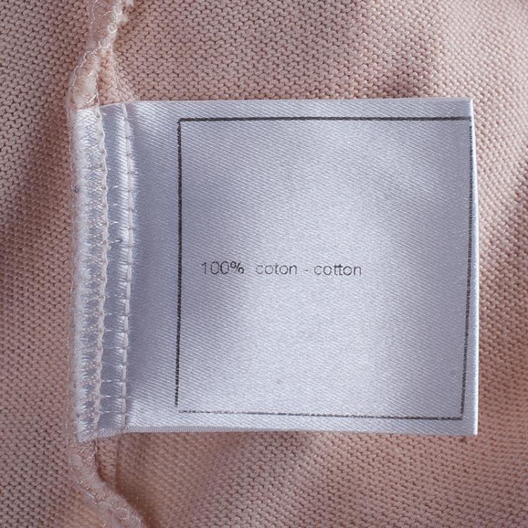 Pre Owned Chanel Blush Pink Knit Top M