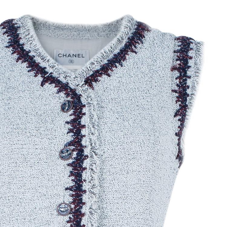 Pre Owned Chanel Bouclé Sleeveless Dress M