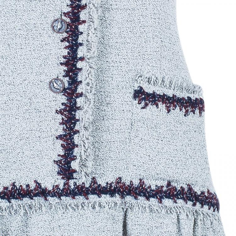 Pre Owned Chanel Bouclé Sleeveless Dress M