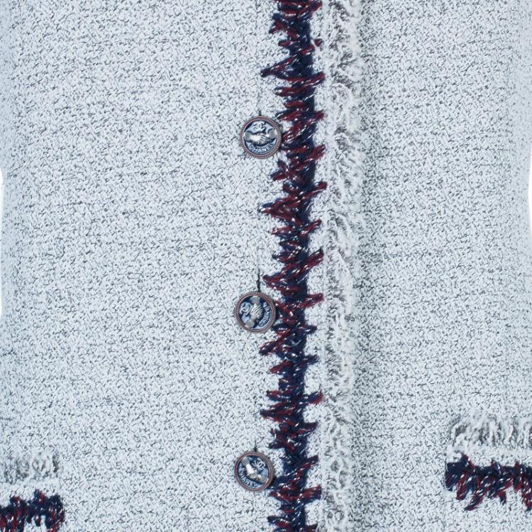 Pre Owned Chanel Bouclé Sleeveless Dress M