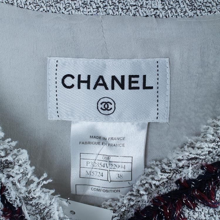 Pre Owned Chanel Bouclé Sleeveless Dress M