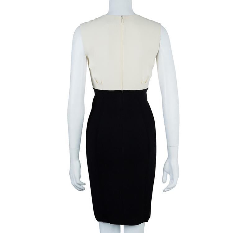 Pre Owned Chanel Monochrome Sleeveless Dress S