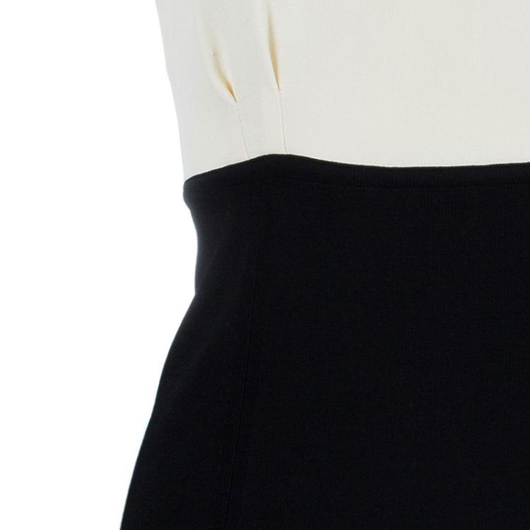 Pre Owned Chanel Monochrome Sleeveless Dress S