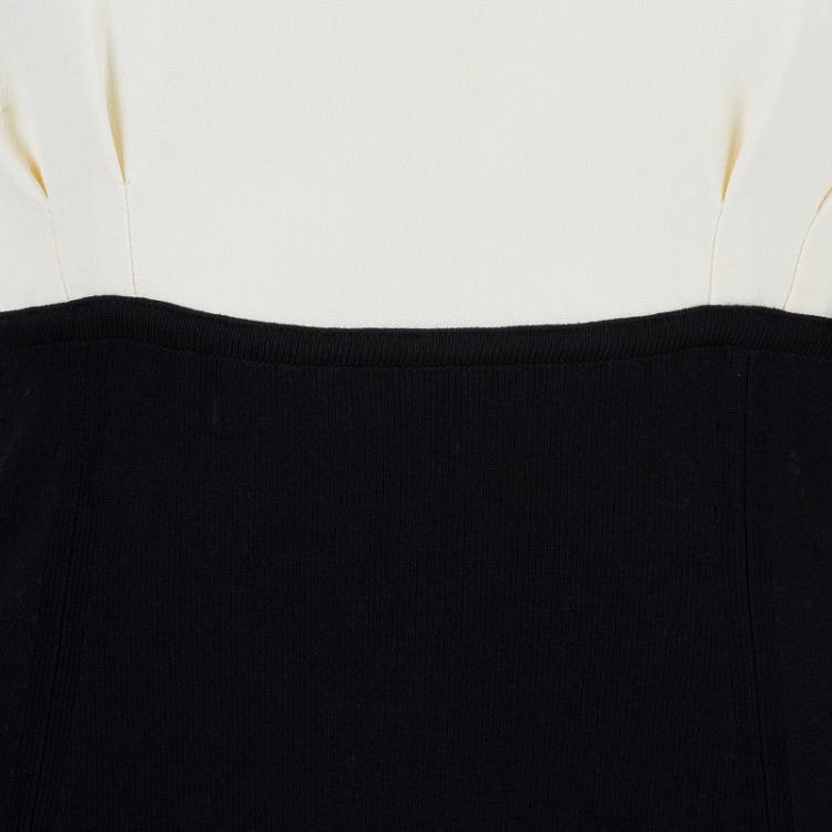 Pre Owned Chanel Monochrome Sleeveless Dress S