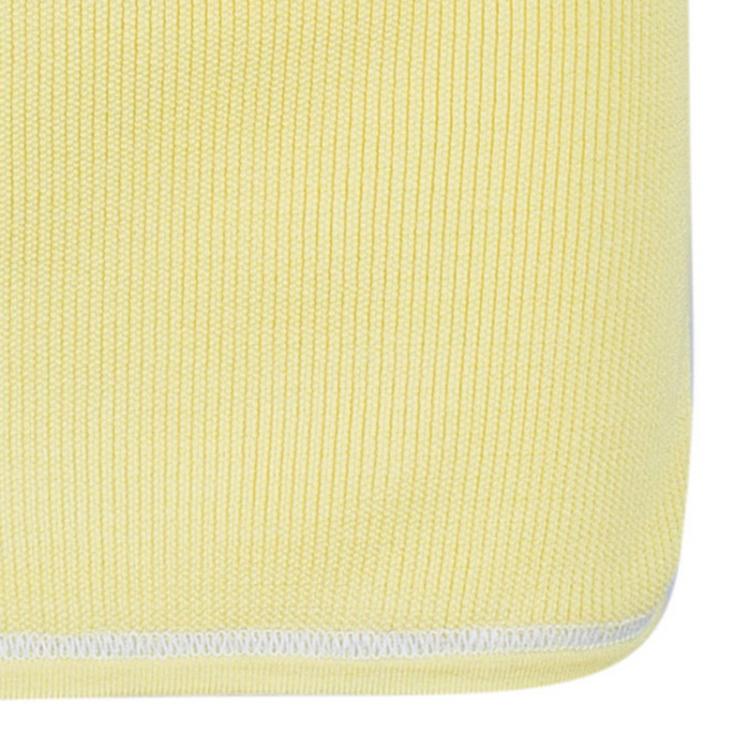 Pre Owned Chanel Canary Yellow Sleeveless Knit Top M