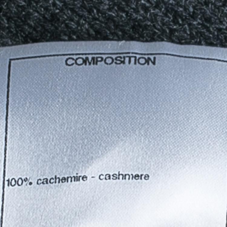 Pre Owned Chanel Grey Long Knit Cardigan M