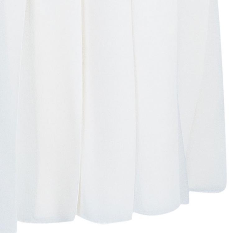 Pre Owned Chanel Off-white Sleeveless Dress S