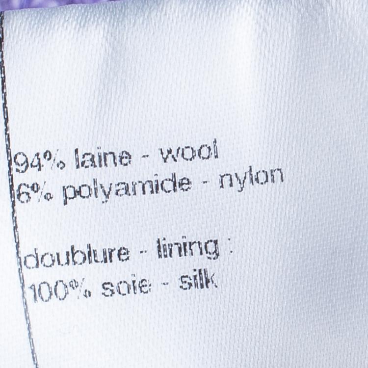 Pre Owned Chanel Lavender Tweed Jacket S