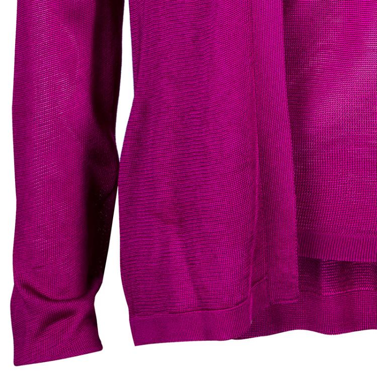 Pre Owned Chanel Pink Top and Cardigan Set M