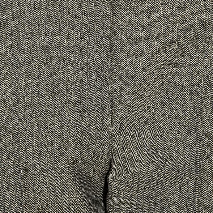 Pre Owned Chanel Metallic Herringbone Trousers Size M