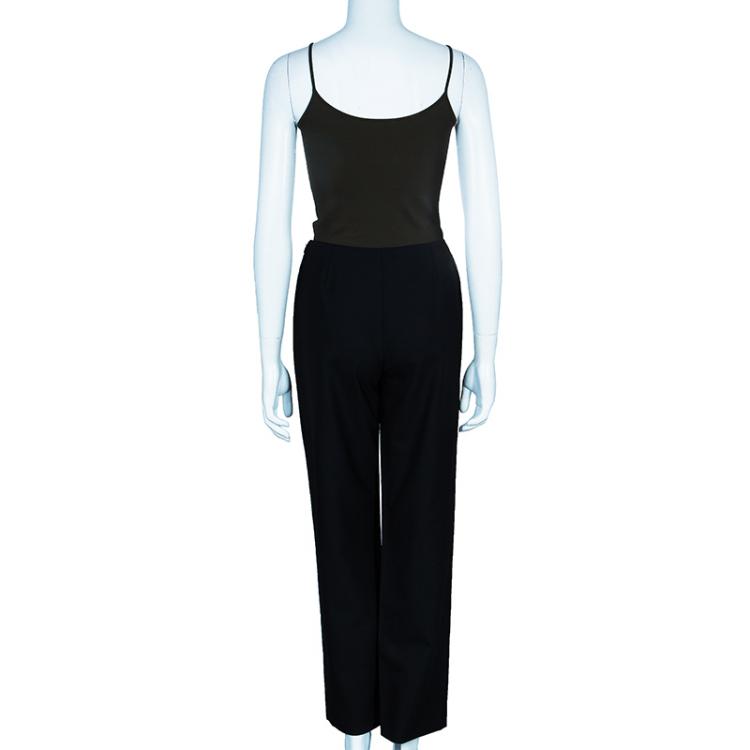 Pre Owned Chanel Black Tailored Trousers L