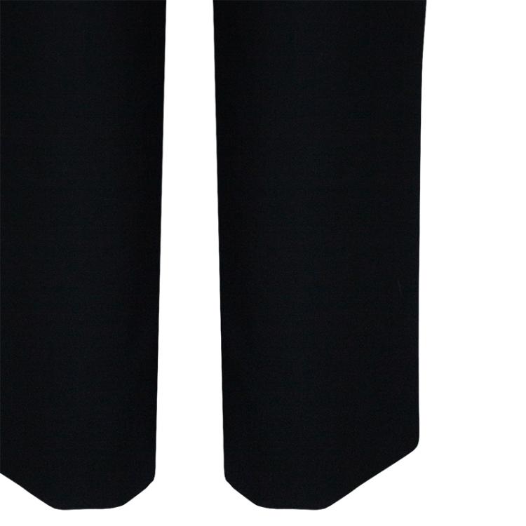Pre Owned Chanel Black Tailored Trousers L