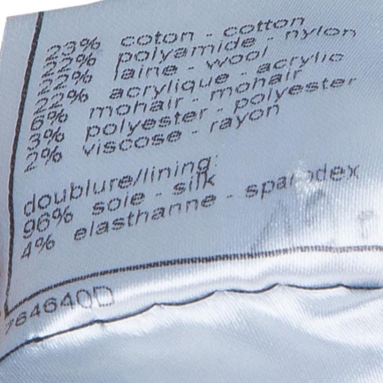 Pre Owned Chanel Black Tweed Jacket M