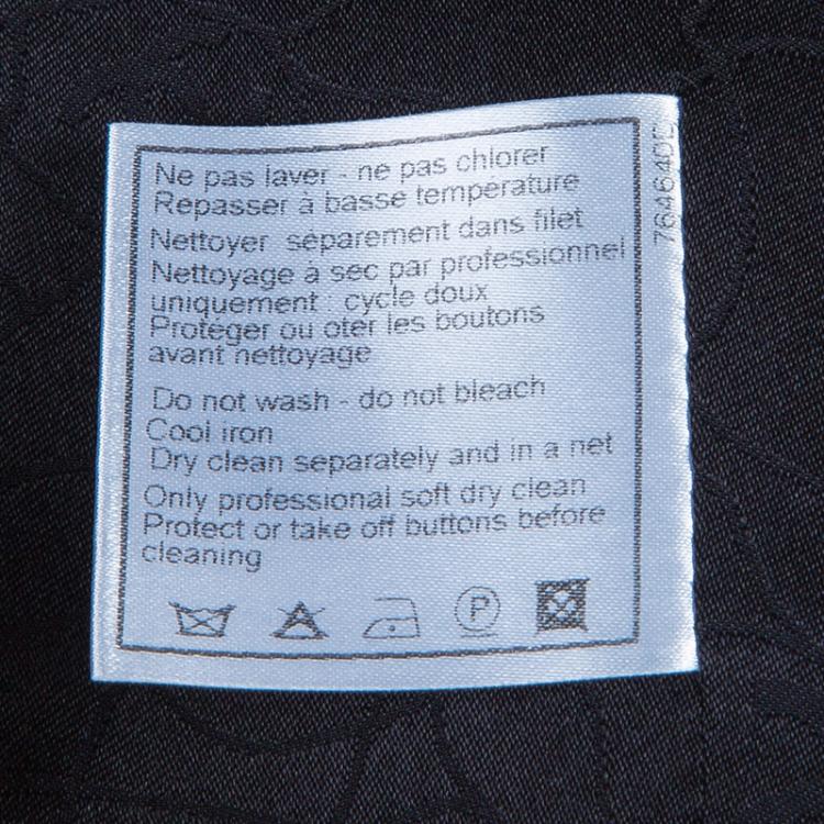 Pre Owned Chanel Black Tweed Jacket M