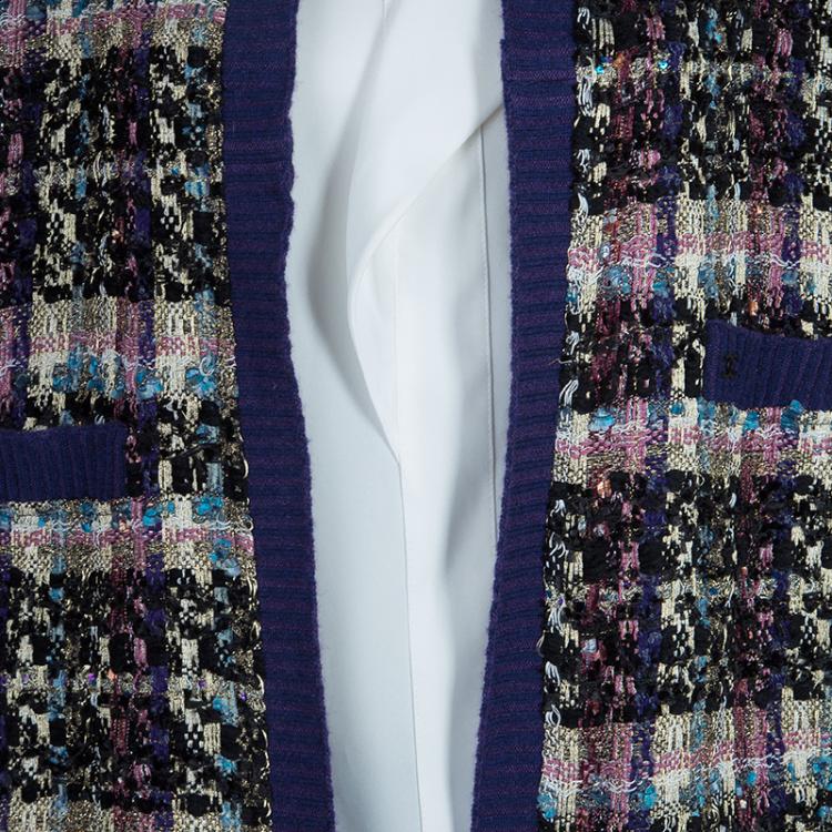 مملوكة مسبقًا Chanel Purple Long Cardigan XL