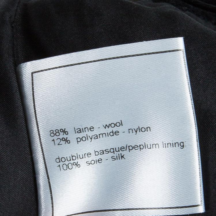 Pre Owned Chanel Black Pleated Skirt M