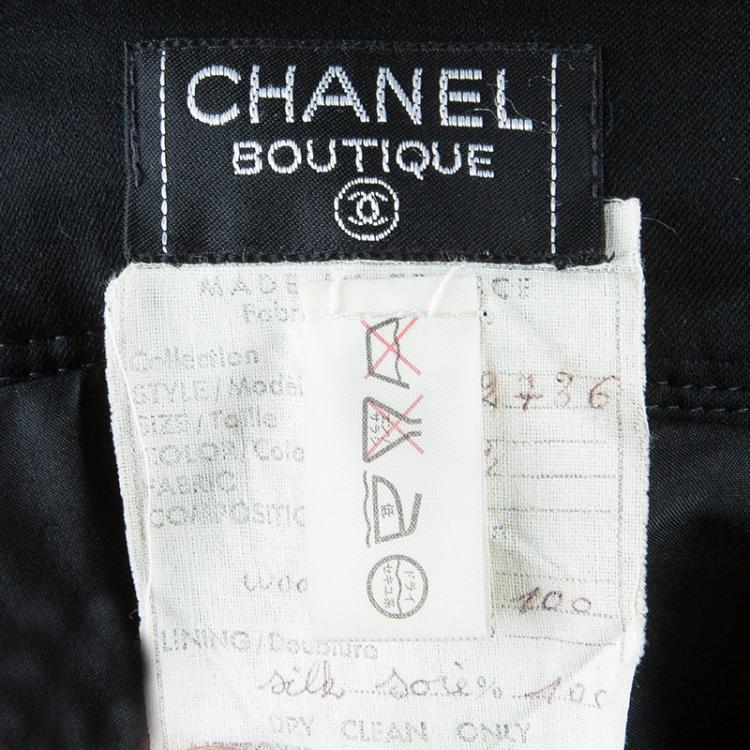 مملوكة مسبقًا Chanel Black Pencil Skirt M