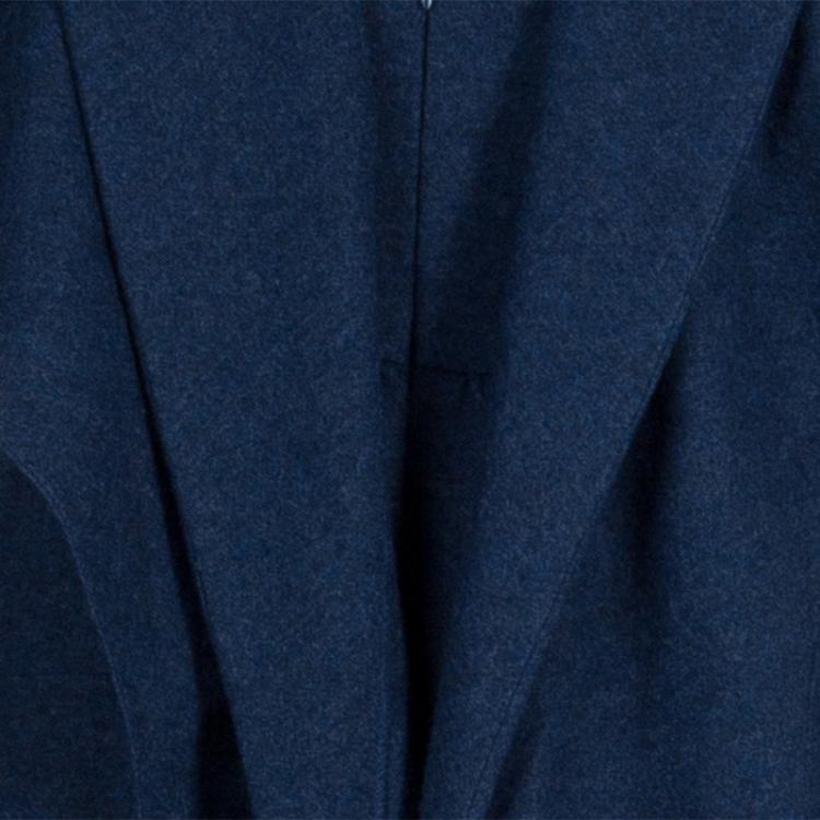 Pre Owned Chanel Navy Wool Coat Dress M