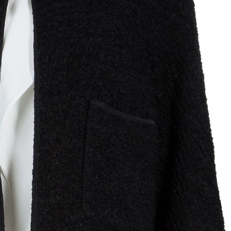 مملوكة مسبقًا Chanel Black Textured Jacket S