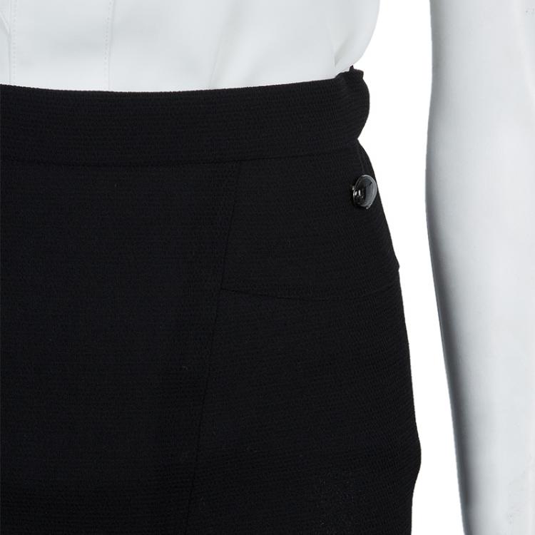 مملوكة مسبقًا Chanel Black Flare Skirt S